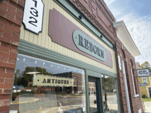 exterior of an antique store
