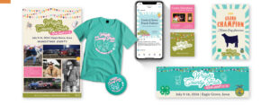 wright county fair logos and mockups