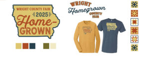 wright county fair logos and tshirt mockups